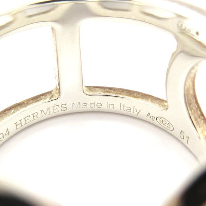 Hermes Ring 51 Ever Chaine D'ancre Silver