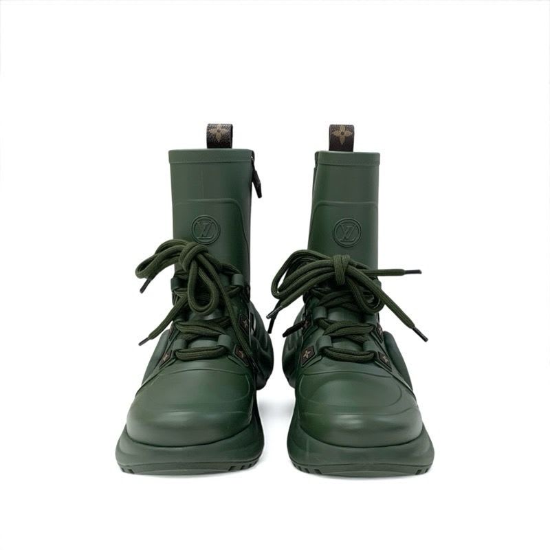 Louis Vuitton Arclight Line Monogram Boots Short Shoes Rubber Khaki