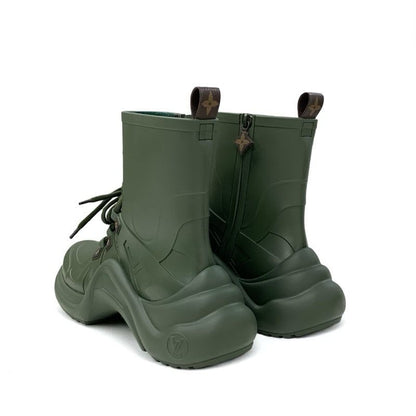 Louis Vuitton Arclight Line Monogram Boots Short Shoes Rubber Khaki