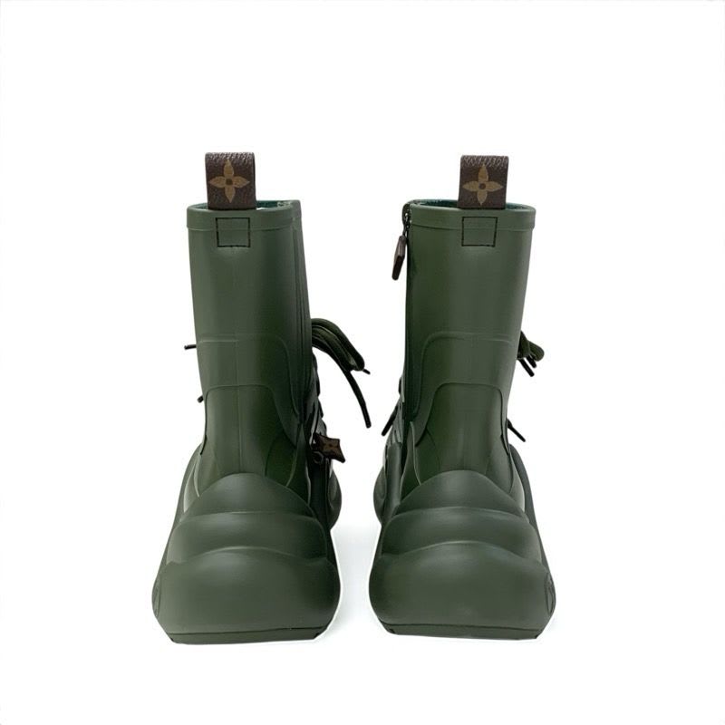 Louis Vuitton Arclight Line Monogram Boots Short Shoes Rubber Khaki