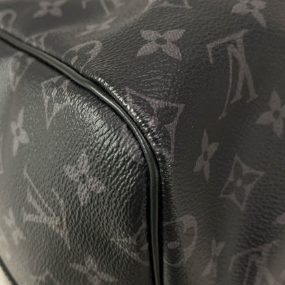 Louis Vuitton Boston Bag Monogram Eclipse in Canvas Keepall Bandouliere 55