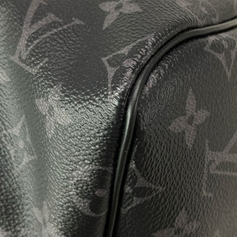 Louis Vuitton Boston Bag Monogram Eclipse in Canvas Keepall Bandouliere 55