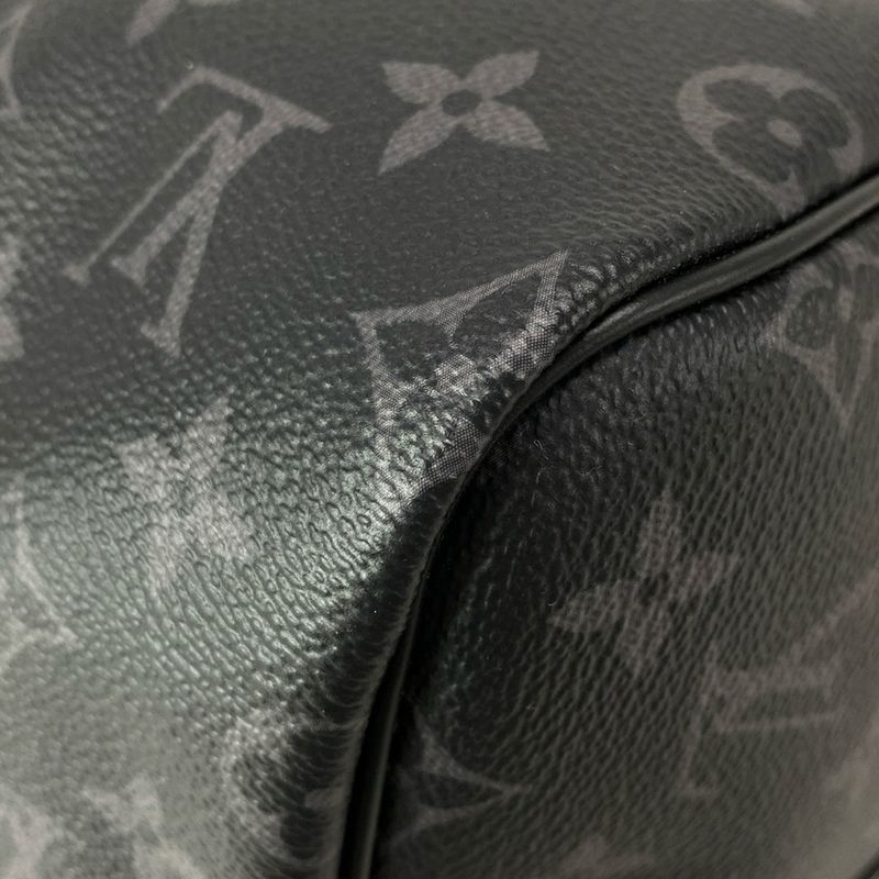 Louis Vuitton Boston Bag Monogram Eclipse in Canvas Keepall Bandouliere 55