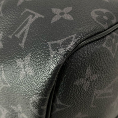 Louis Vuitton Boston Bag Monogram Eclipse in Canvas Keepall Bandouliere 55
