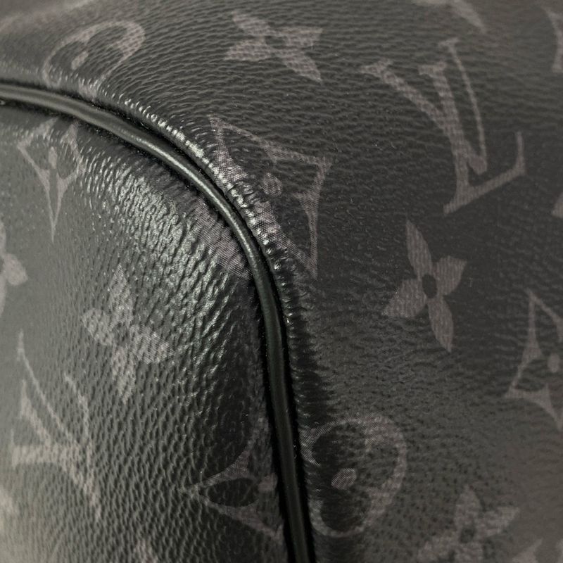 Louis Vuitton Boston Bag Monogram Eclipse in Canvas Keepall Bandouliere 55