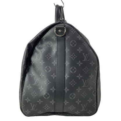 Louis Vuitton Boston Bag Monogram Eclipse in Canvas Keepall Bandouliere 55