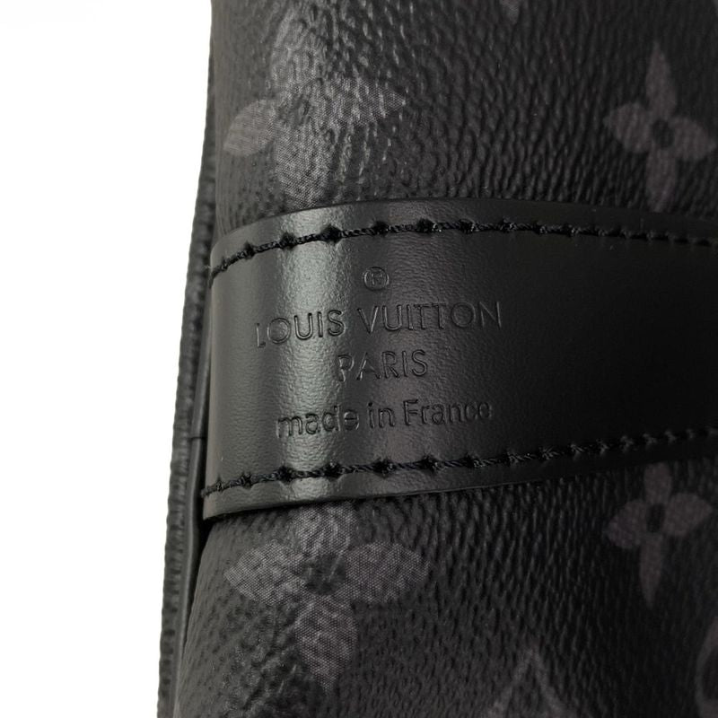 Louis Vuitton Boston Bag Monogram Eclipse in Canvas Keepall Bandouliere 55