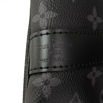 Louis Vuitton Boston Bag Monogram Eclipse in Canvas Keepall Bandouliere 55