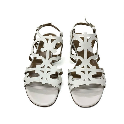 Hermes Sandals Shoes Leather White Guadalquivir Strap Flat