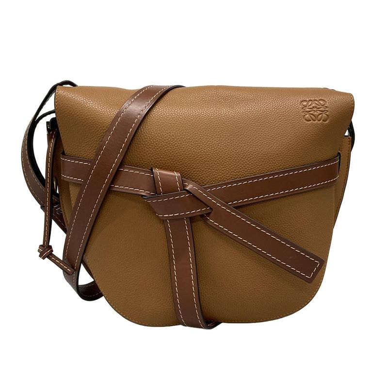 Loewe Shoulder Bag Gate Bag Large Brown×dark Brown