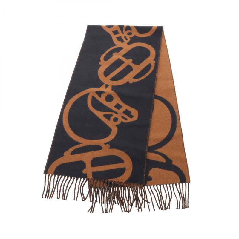 Hermes Scarf Buckle & Camaille Other Scarf Women Used a