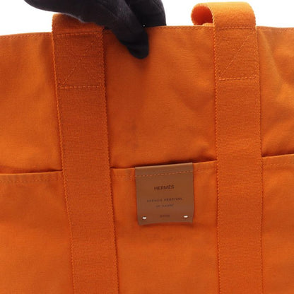 Hermes Tote Bag Fourre Tout Cabas Su Orange Canvas Fourre Tout Cabas Su Women