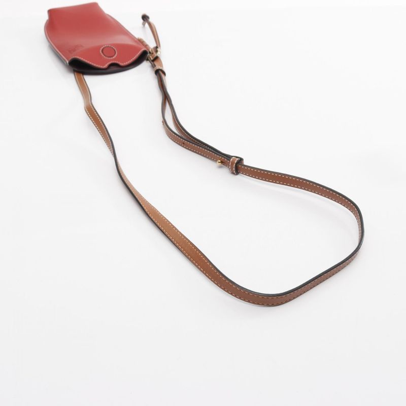 Loewe Shoulder Bag Gate Pocket Gate Pocket 109.30z42 Red Leather Gate Pocket