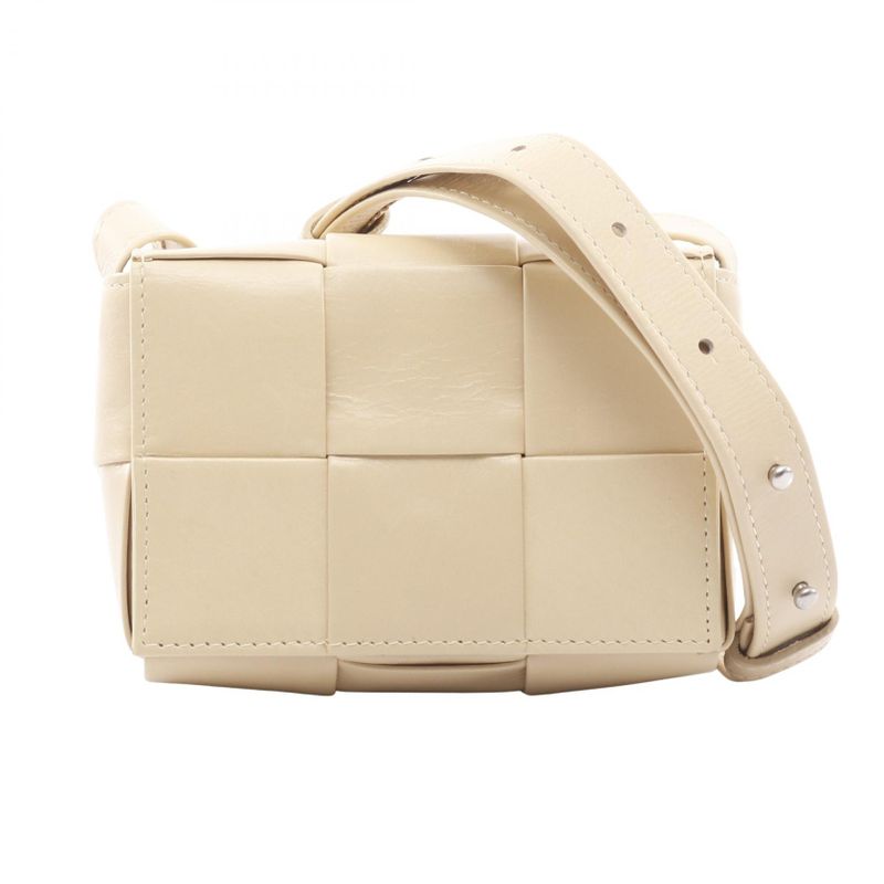 Bottega Veneta Shoulder Bag Candy Cassette Mini Bag 667048 Beige Leather Mini