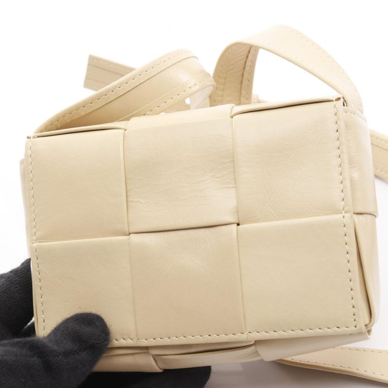 Bottega Veneta Shoulder Bag Candy Cassette Mini Bag 667048 Beige Leather Mini