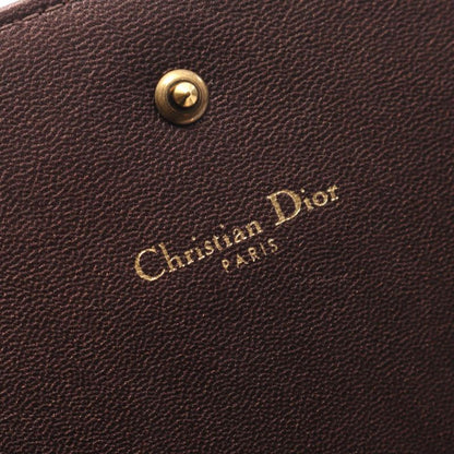 Christian Dior Shoulder Bag Dior Ama Brown Leather Dior Ama Chain Wallet Women