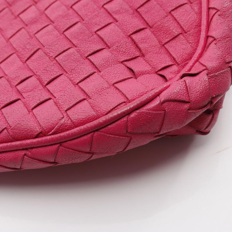 Bottega Veneta Handbag Intrecciato Satchel 148323 Pink Leather Intrecciato