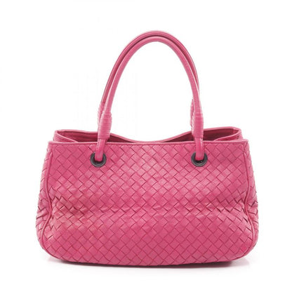 Bottega Veneta Handbag Intrecciato Satchel 148323 Pink Leather Intrecciato