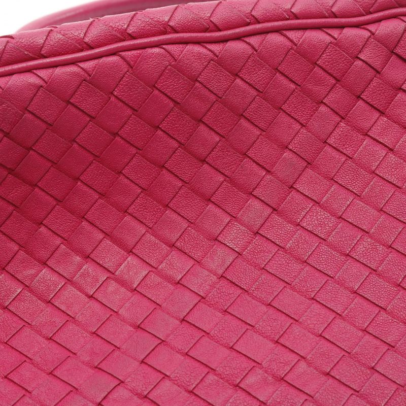 Bottega Veneta Handbag Intrecciato Satchel 148323 Pink Leather Intrecciato