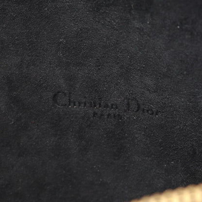 Christian Dior Shoulder Bag Caro Double Pouch S7431ubae Black Leather Caro