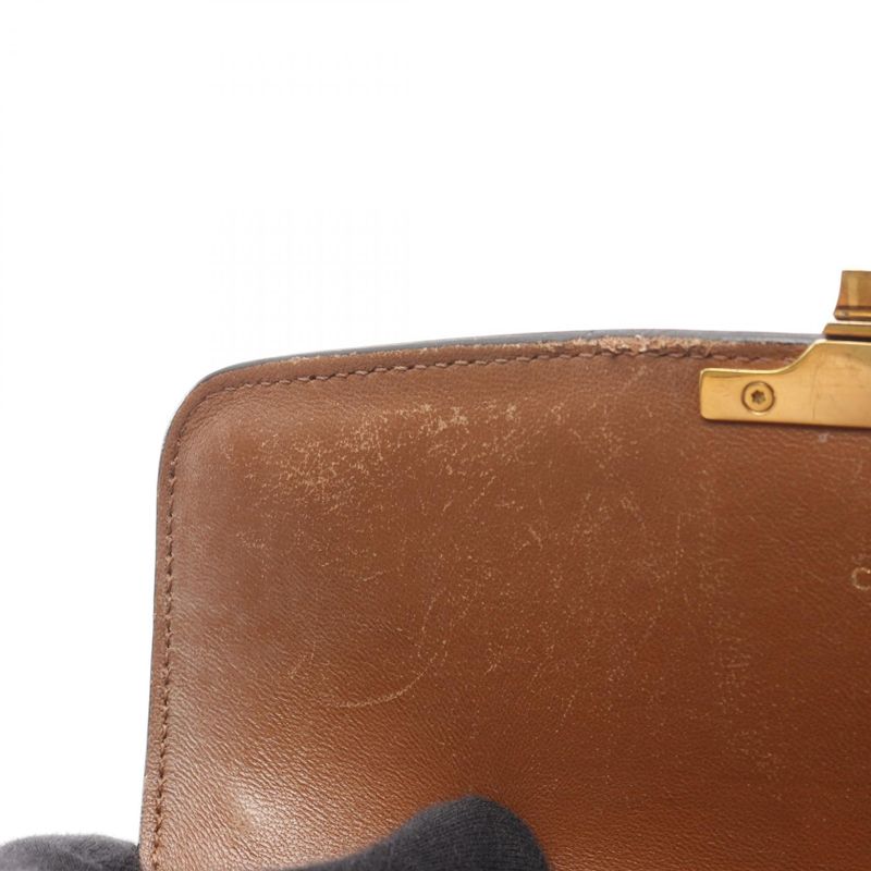 Celine Shoulder Bag Classic Triomphe 191242 Brown PVC Coated Canvas Leather