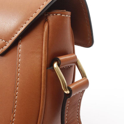 Celine Shoulder Bag Small Buzas 16 Caisse 188013 Brown Leather Small Buzas 16