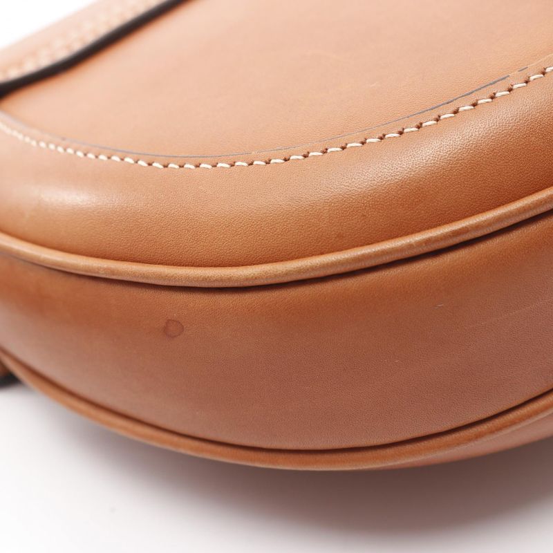 Celine Shoulder Bag Small Buzas 16 Caisse 188013 Brown Leather Small Buzas 16