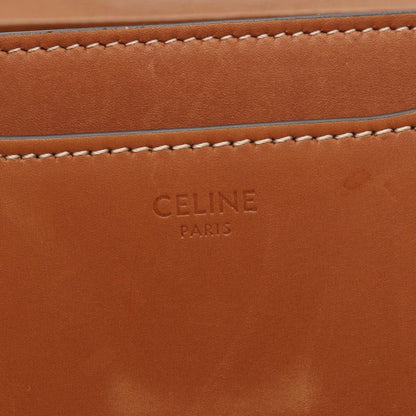 Celine Shoulder Bag Small Buzas 16 Caisse 188013 Brown Leather Small Buzas 16