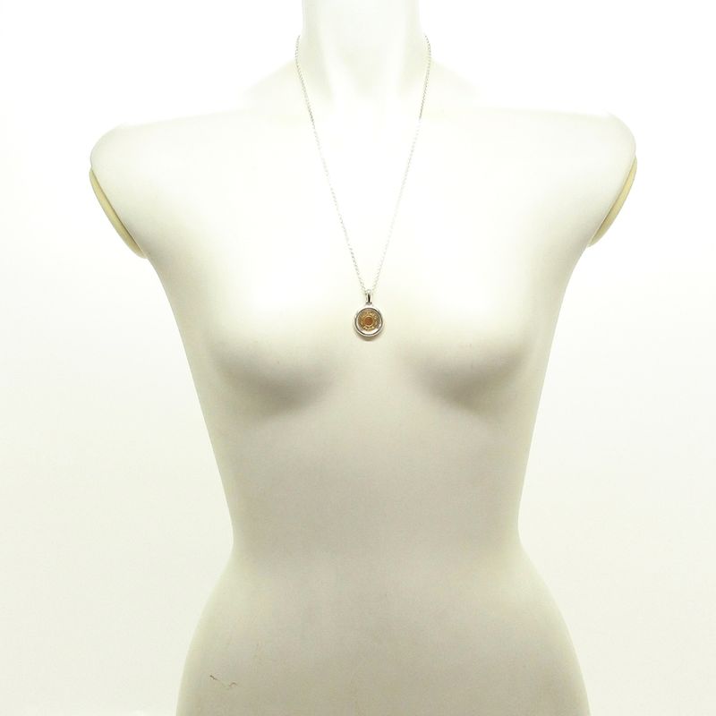 Hermes Necklace Serie Silver and 18k Yellow Gold