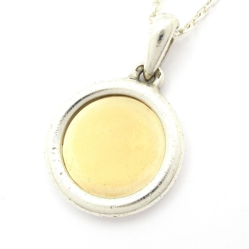 Hermes Necklace Serie Silver and 18k Yellow Gold