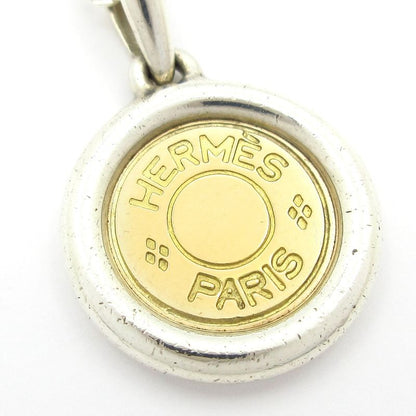 Hermes Necklace Serie Silver and 18k Yellow Gold