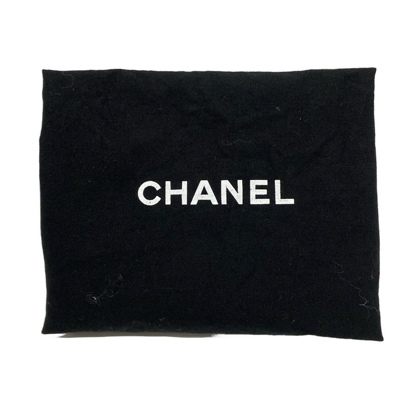 Chanel Tote Bag Deauville Line PM Beige and Black Chain Shoulder Silver