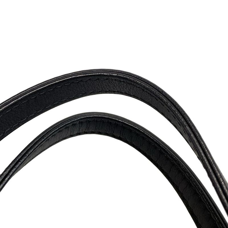 Chanel Tote Bag Deauville Line PM Beige and Black Chain Shoulder Silver