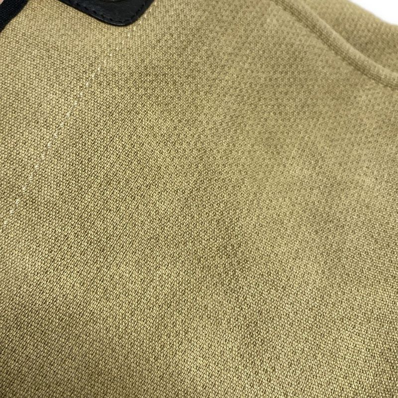 Chanel Tote Bag Deauville Line PM Beige and Black Chain Shoulder Silver