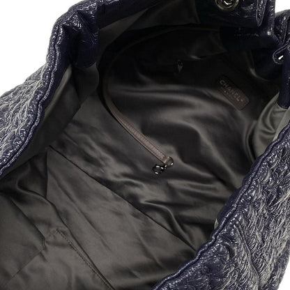 Chanel Rock in Moscow Tote Bag Melrose Cabas Su Navy