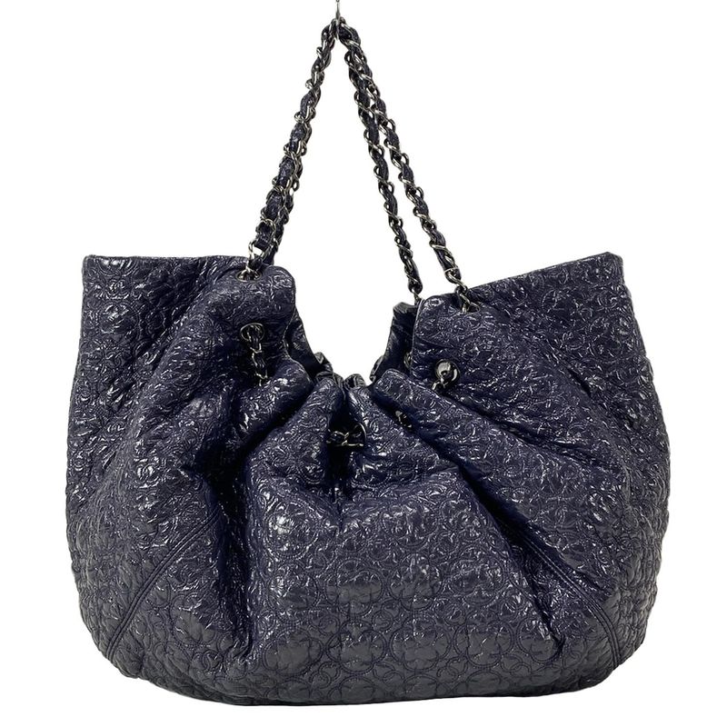 Chanel Rock in Moscow Tote Bag Melrose Cabas Su Navy