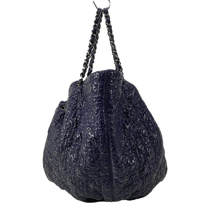 Chanel Rock in Moscow Tote Bag Melrose Cabas Su Navy
