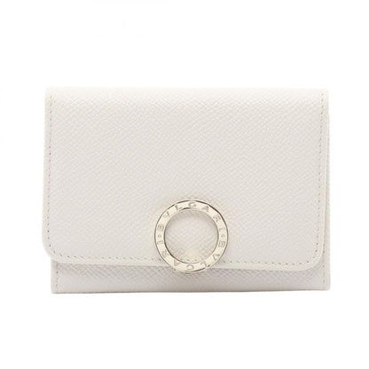 Bvlgari Card Case Bvlgari 30420 White Leather Bvlgari Business Card Holder