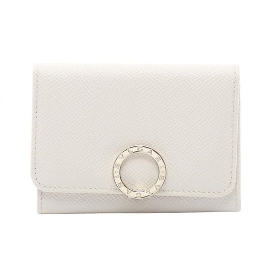 Bvlgari Card Case Bvlgari 30420 White Leather Bvlgari Business Card Holder