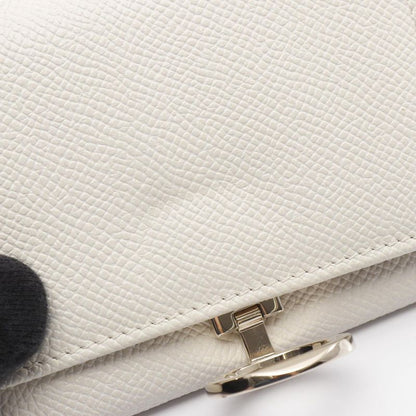 Bvlgari Card Case Bvlgari 30420 White Leather Bvlgari Business Card Holder