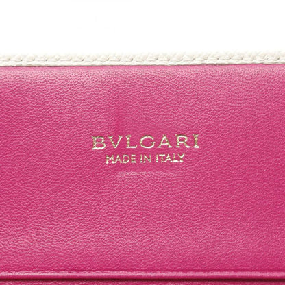 Bvlgari Card Case Bvlgari 30420 White Leather Bvlgari Business Card Holder