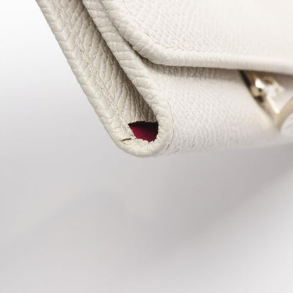 Bvlgari Card Case Bvlgari 30420 White Leather Bvlgari Business Card Holder