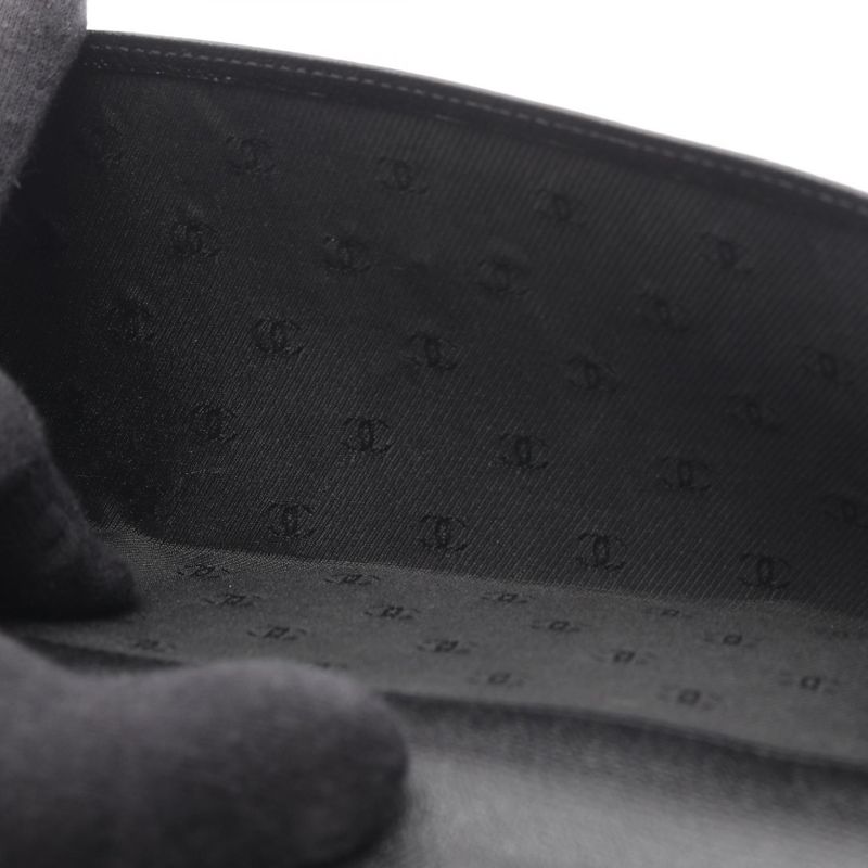 Chanel Bifold Long Wallet Coco Button A20905 Black Leather Coco Button Bifold
