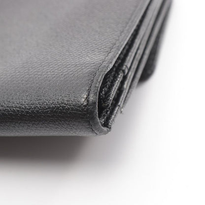 Chanel Bifold Long Wallet Coco Button A20905 Black Leather Coco Button Bifold