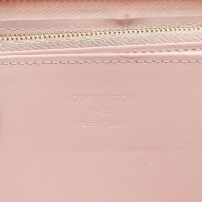 Louis Vuitton Round Long Wallet Zippy Wallet Monogram Vernis Rose Ballerine