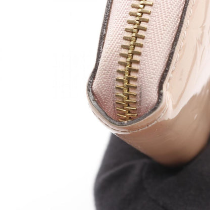 Louis Vuitton Round Long Wallet Zippy Wallet Monogram Vernis Rose Ballerine