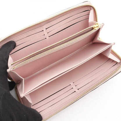 Louis Vuitton Round Long Wallet Zippy Wallet Monogram Vernis Rose Ballerine