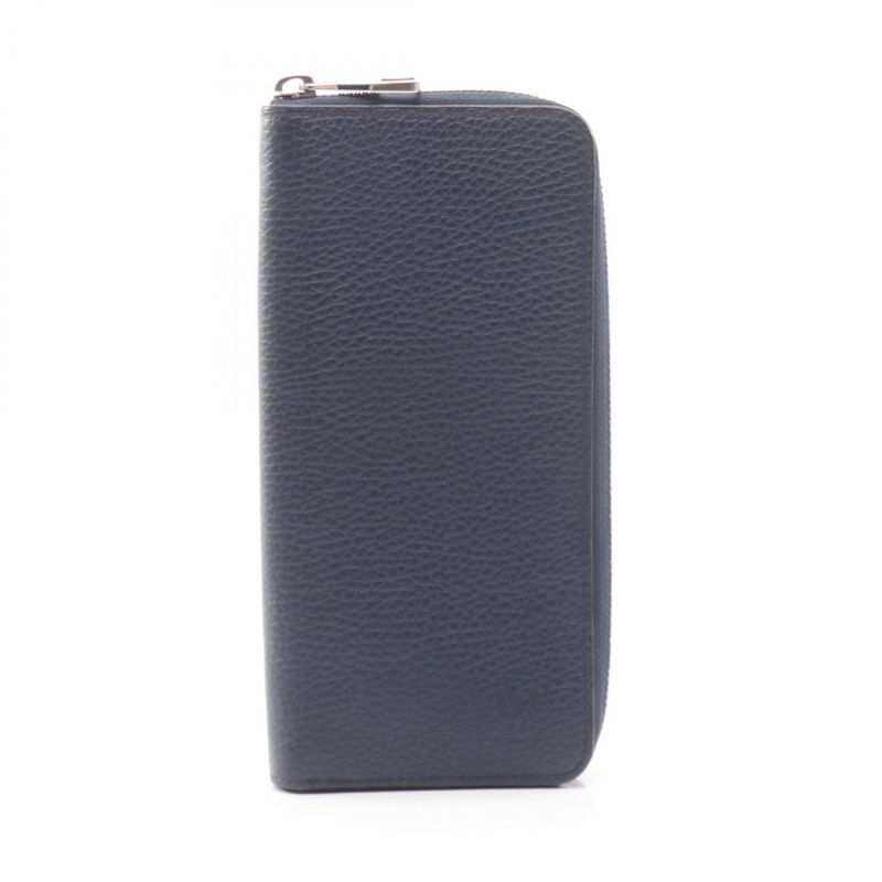 Louis Vuitton Round Long Wallet Zippy Wallet Vertical M58823 Navy Other Zippy