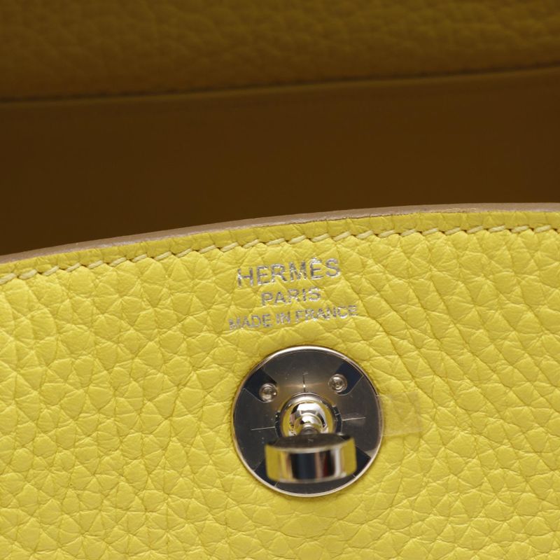 Hermes Shoulder Bag Lindy Mini Maxi Cadrille Lime Other Lindy Mini Lime Ladies