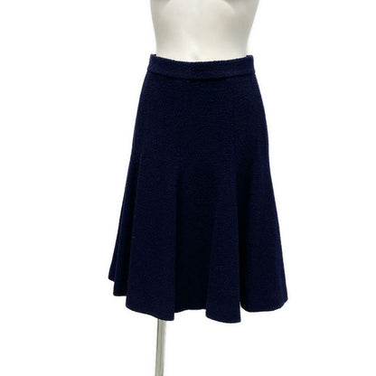 Chanel Skirt Suit Size 40 M Women's Excellent Condition 20923 Dark Navy Pile